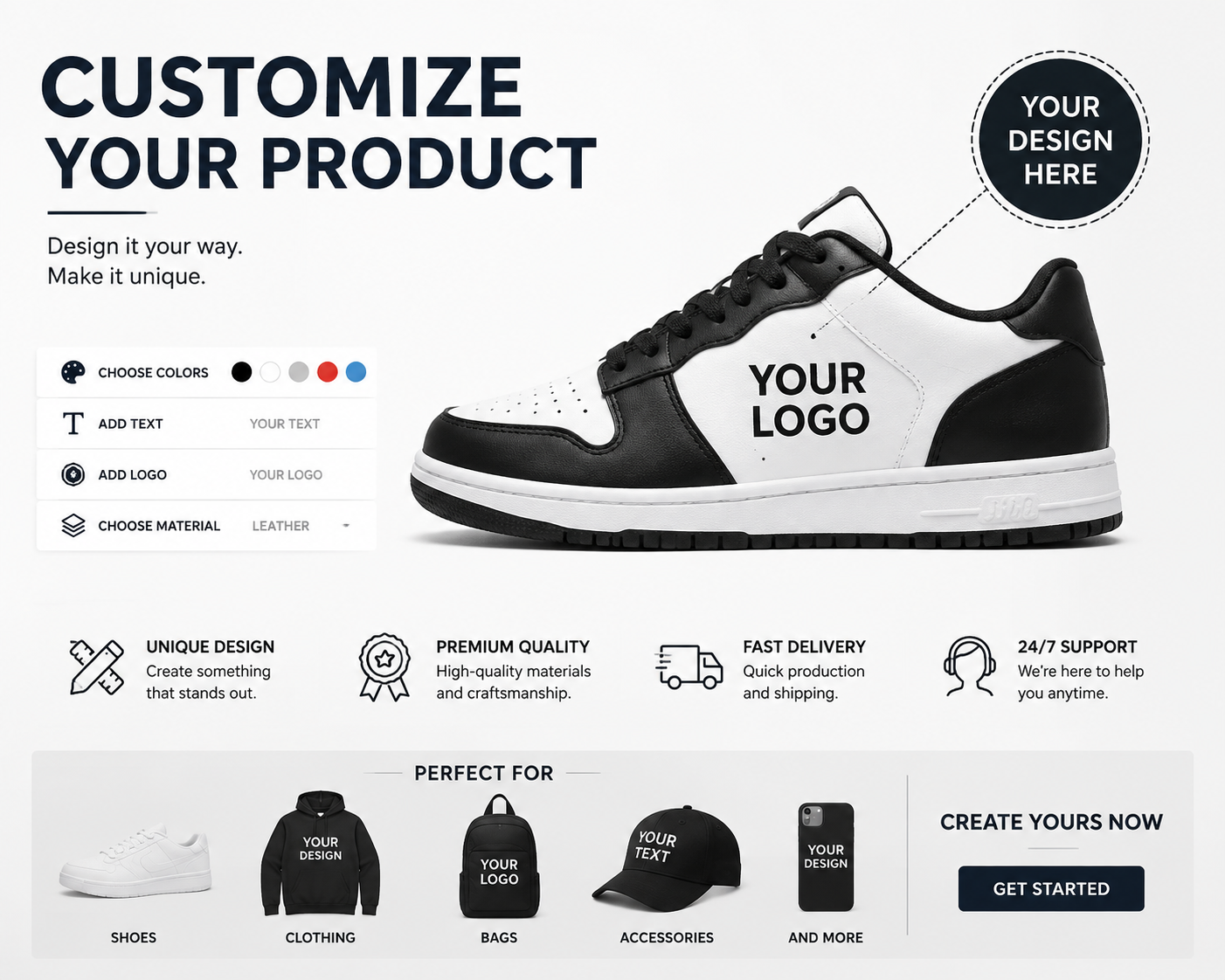 Customization product main image